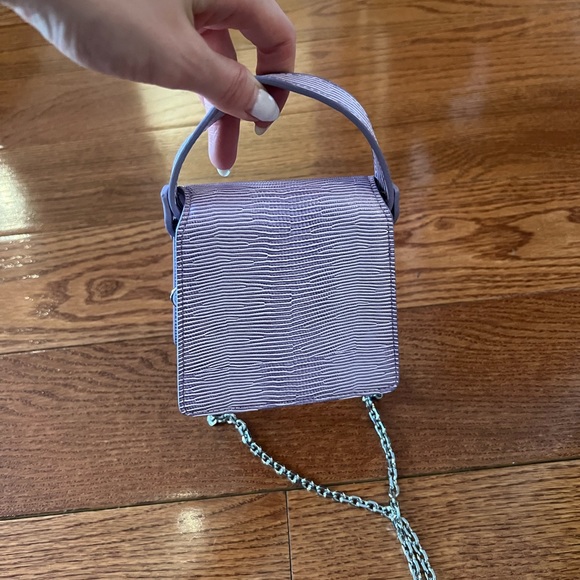 JW PEI Fae mini top handle bag- light purple with shoulder strap - Picture 4 of 4